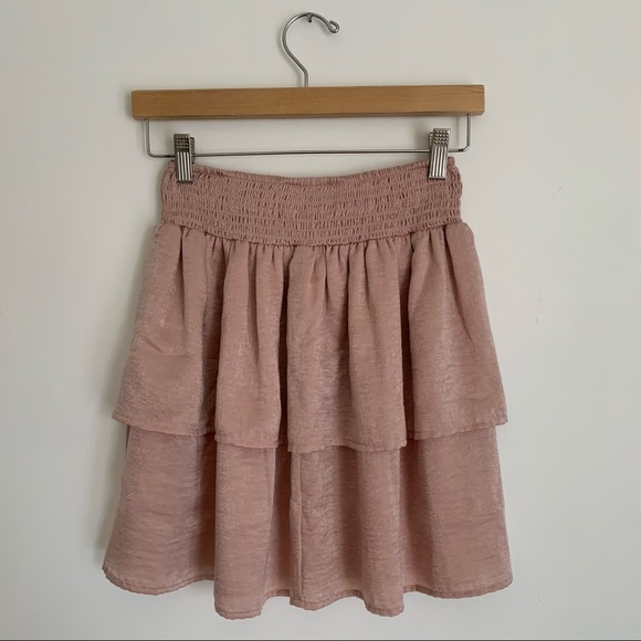 NWT - Beltaine Tiered Ruffle Skirt in Blush - Picture 9 of 12